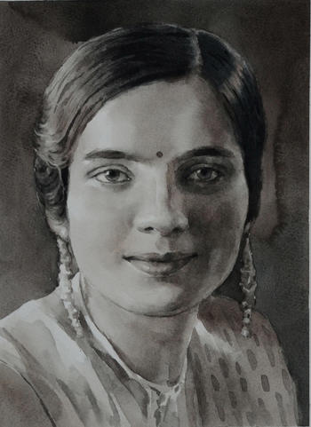 Charcoal Painting From Photo Custom Portrait Painting