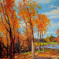 Landscape Scenery Original Oil Painting for Hotel